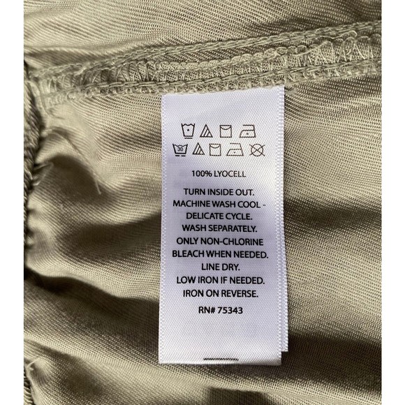 Nicole Miller CUT OFF Hem Jogger Pants Medium Taupe Animal Print Lyocell READ - Picture 5 of 16